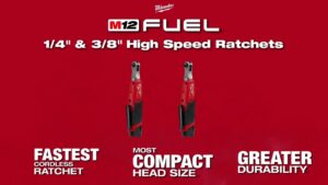 Milwaukee M12 1/4" & 3/8" Fuel High Speed Ratchets