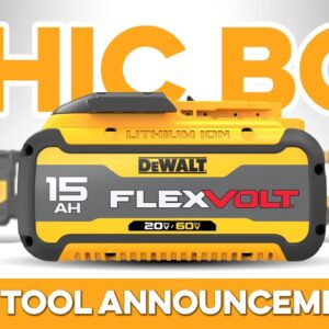 DeWALT Announces 2 NEW Mega Drills and the BIGGEST battery YET! 15Ah FLEXVOLT!