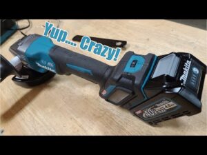 Makita 40V XGT Brushless 5" Variable Speed Paddle Switch Angle Grinder Review with Electric Brake