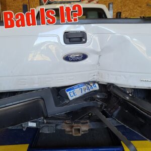 Ford Super Duty Rear Ended With Trailer | How To Fix It On The Cheap