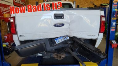 Ford Super Duty Rear Ended With Trailer | How To Fix It On The Cheap