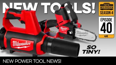 NEW! Milwaukee puts BIG POWER in tiny tools. Plus the King of Impacts! Power Tool News! S4E40