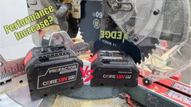 More Power? 8Ah Vs 12Ah Batteries On The 18V Surgeon 12" Dual-Bevel Glide Miter Saw | Bigger Better?