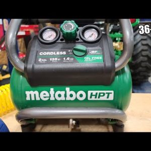 METABO HPT 36V MultiVolt 2 Gallon Cordless Air Compressor Review | Model EC36DAQ4
