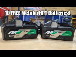 How To Get TEN Free 4.0/8.0Ah Metabo HPT Batteries Now Though Sept 30, 2022