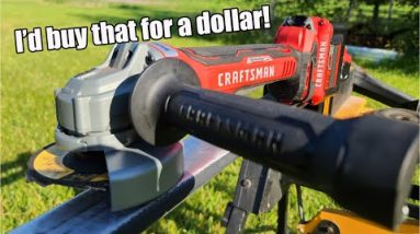 CRAFTSMAN  V20 RP 4.5"  Paddle Switch Brushless Angle Grinder Review Model #CMCG451B