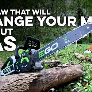 THIS will convince you to PUT DOWN your GAS Chainsaw. EGO's all new 16" BEAST!