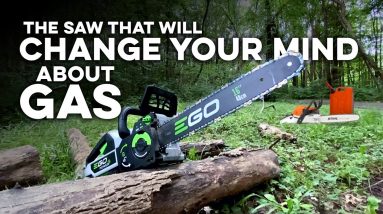 THIS will convince you to PUT DOWN your GAS Chainsaw. EGO's all new 16" BEAST!