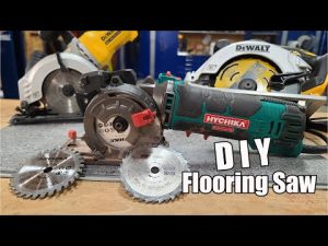 Small DIY Flooring Saw On The Cheap! Cuts Wood, Soft Metal, Tile, and Plastic | HYCHIKA 3-3/8” Saw