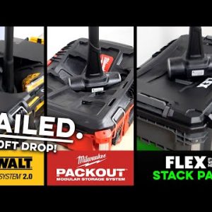 We DROP THE HAMMER on new FLEX STACK PACK, Milwaukee PACKOUT and DeWALT!