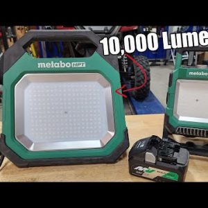 Metabo HPT 18V MultiVolt Hybrid 10,000 Lumen LED Work Light Review  UB18DDQ4