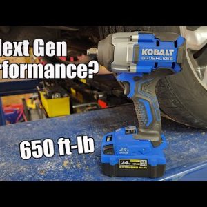 Next Generation Kobalt 24-volt Brushless Mid Torque 1/2" Impact Wrench Review Model #KIW 4024A-03