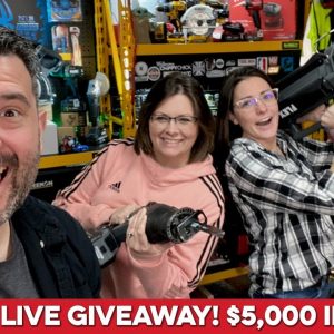 Join us LIVE for our Power Tool Giveaway and WIN something!