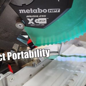Super Portable - Metabo HPT 18V 10 Inch Single Bevel Miter Saw Kit Review C1810DFA