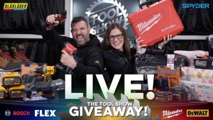 Tool Show LIVE! Monthly $3,000+ Power Tool Giveaway at 8pm EST Tonight!