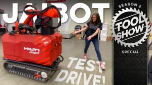They let SARAH drive the Hilti JAIBOT Jobsite Robot! Now she wants one. ¯_(ツ)_/¯