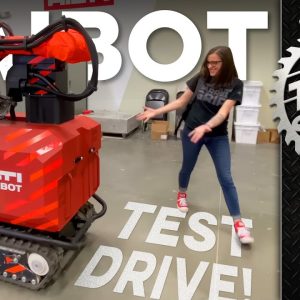 They let SARAH drive the Hilti JAIBOT Jobsite Robot! Now she wants one. ¯_(ツ)_/¯