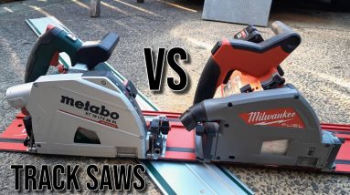 M18 Milwaukee Track Saw VS 18v Metabo Track Saw Comparison Review. Plunge Saw Showdown.