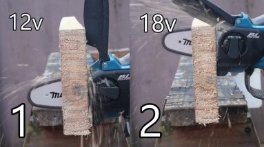 Makita 12v Baby Chainsaw VS Makita 18v Baby Chainsaw. What's the difference?