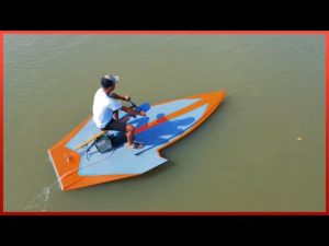 Man Builds Electrical Bike-Boat Never Seen Before | by @Nasatsangtao