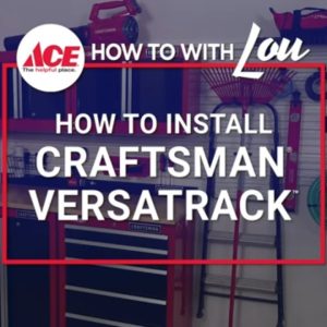How To Install A Craftsman Versatrack - Ace Hardware