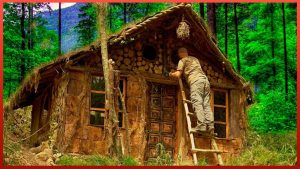 Man Spends 30 Days Building a Wood CABIN in the Forest | Start to Finish by @MrWildNature