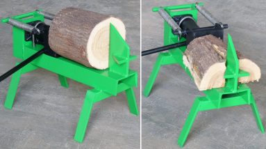 How To Make Hydraulic Log Splitter | Hydraulic Log Splitter Build | DIY