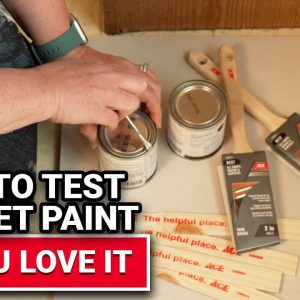 How To Test Cabinet Paint Color - Ace Hardware