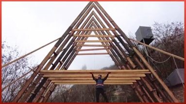Amazing A-Frame House Construction Process Start to Finish in 4 Months | by @LankHome