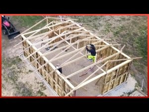 Building Amazing DIY Wood Pallet Barn Step-by-Step | by @normalguydoesitall