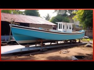 Craftman Builds Amazing Wooden Boat With His Own Hands | by @JJfishing19marine
