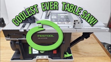 Festool Cordless Table Saw CSC SYS 50 EBI Review. Digital Jobsite Saw