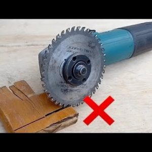 No need to buy a new one - the angle grinder disc can be repaired