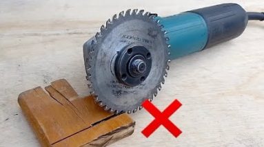 No need to buy a new one - the angle grinder disc can be repaired