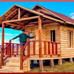 Man Builds Amazing Wood House Only Using Hand Tools! | Start to Finish by @Kampkolik