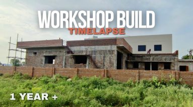 Building a Workshop: The ENTIRE 1-Year Journey (Fast Forward Construction) Part-1