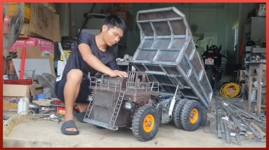 Man Builds Hydraulic RC Mining Truck at Scale | Start to Finish by @rcactionhomemade