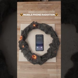 How much RADIATION has a mobile phone?