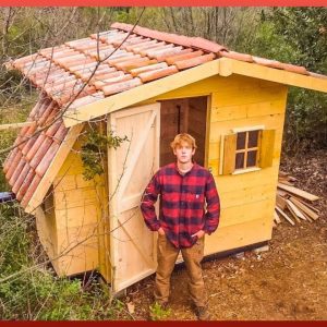 Man Builds Fully-Equipped Wood CABIN in the Forest for Only $400 | by @MatthiasCabinChronicles